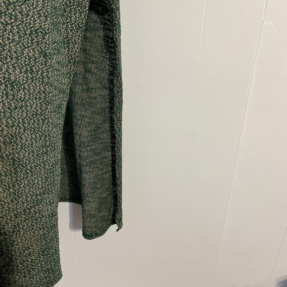 Lularoe Sleeveless Long Vest Green Tan Geometric Pattern XL - Picture 5 of 10